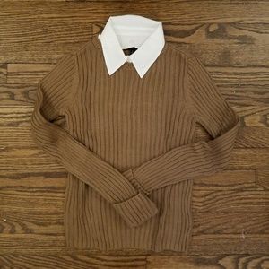 Limited Sweater with a Removable Collar